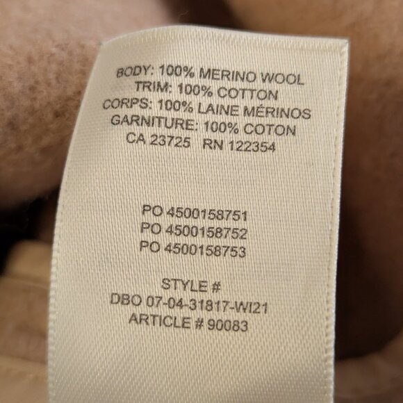 Aritzia Wilfred Free Autumn Shirt Jacket Womens Size XXL 2X Beige Tan 100% Wool - Picture 7 of 16